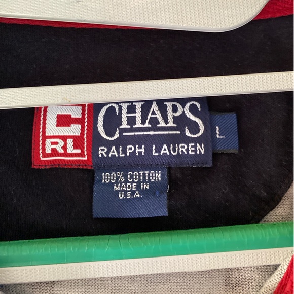 Ralph Lauren Chaps Mountain Gear snowboard Printed polo shirt Sz L USA - Picture 5 of 11